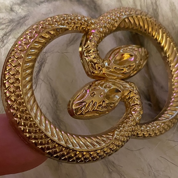 Fashion Gold Snake buckle belt - Picture 5 of 7